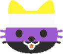 enby_kitty_face emote for Discord