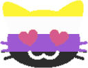 enby_kitty_in_love emote for Discord