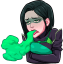 viper_vomiting emote for Discord