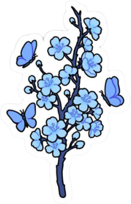 blue_sakura emote for Discord