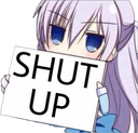 anime_shut_up emote for Discord