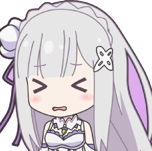 EmiliaUgh emote for Discord
