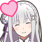 EmiliaHappy emote for Discord