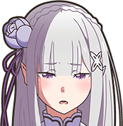 EmiliaSad emote for Discord