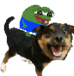 Pepe_Ride_Dog emote for Discord