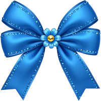 Blueflowerbow emote for Discord