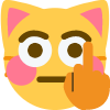 FlushedMomentCat emote for Discord
