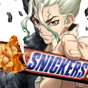senku_snickers emote for Discord