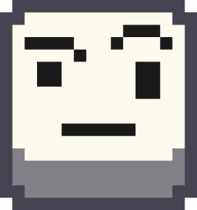 pixel_emoji_face_with_raised_eyebrow emote for Discord