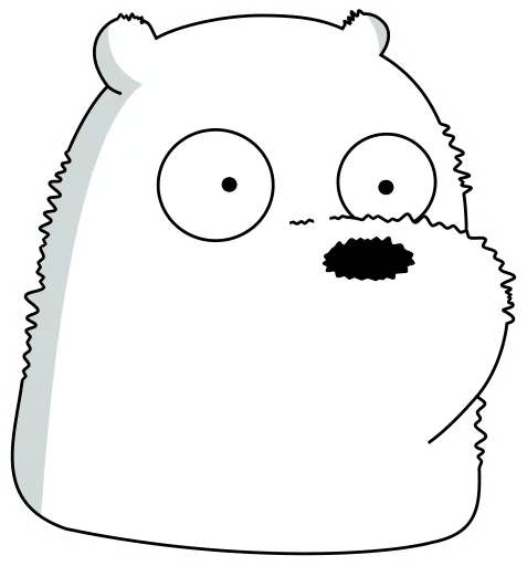 icebearscared emote for Discord