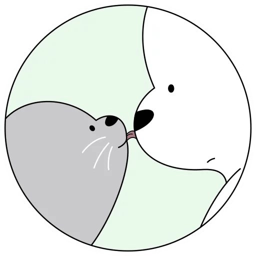 icebearfacetoface emote for Discord