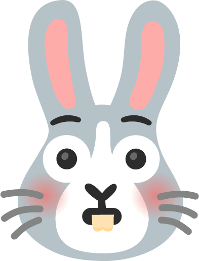 flushed_bunny emote for Discord