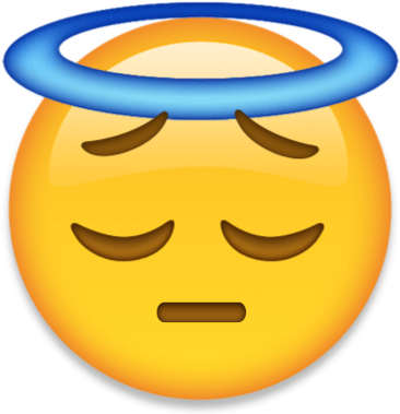 Pensive_emojiwithhalo emote for Discord
