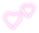 Non_animated_neon_hearts emote for Discord