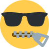 Sunglasses_ZipperMouth emote for Discord