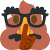 disguised_poop_shushing emote for Discord