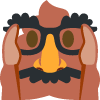 disguised_poop_shocked emote for Discord