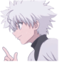 Killua_pointing emote for Discord