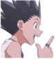 Killua_pointing emote for Discord