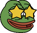 Pepe_StarEyes emote for Discord