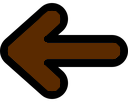 arrowbrown_left emote for Discord