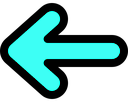 arrowturquoise_left emote for Discord