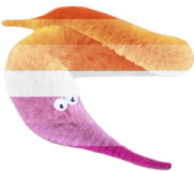 lesbian_worm_on_string emote for Discord