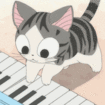 catpiano emote for Discord
