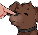 dog_boop emote for Discord