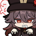 HuTao_Scary emote for Discord