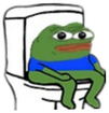 Pepe_Toilet emote for Discord