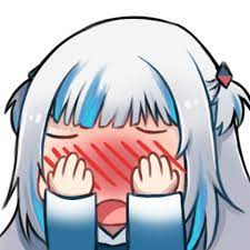 GawrGuraShy emote for Discord