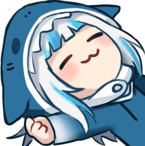 GawrGuraSleeping static emote
