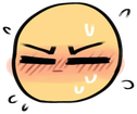 blob_flustered emote for Discord