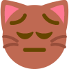pensivebrowncat emote for Discord