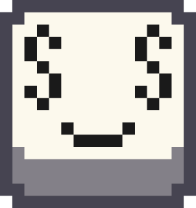 pixel_emoji_money_eyes emote for Discord