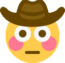 CowBoy_Flushed emote for Discord