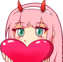 ZeroTwo_Heart emote for Discord
