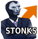 Jhin_Stonks4 emote for Discord