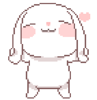 Bunny_holding_ears_down_with_hearts emote for Discord