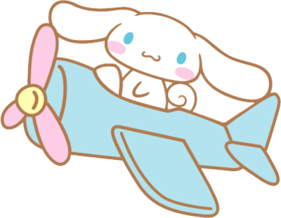 Cinnamonroll_in_a_plane emote for Discord