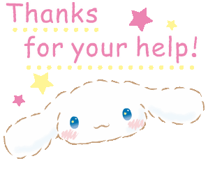 Cinnamonroll_thanks_for_youre_help emote for Discord