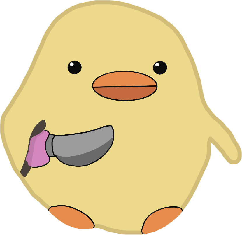 chick_holding_knife emote for Discord