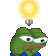 Pepe_think_light emote for Discord