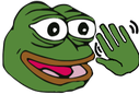 PepeHola emote for Discord