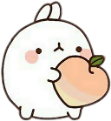 Cute_kawaii_peach emote for Discord