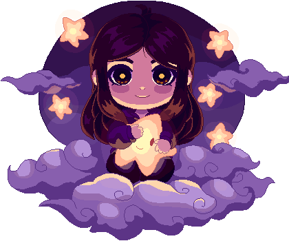 starry_night_aesthetic_girl emote for Discord
