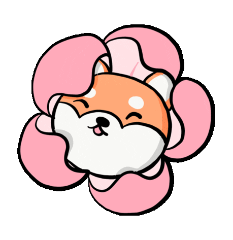 flower_shiba_inu emote for Discord