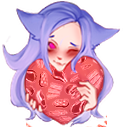 NikaMyasoHeart emote for Discord