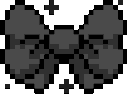 non_animated_black_ribbon emote for Discord